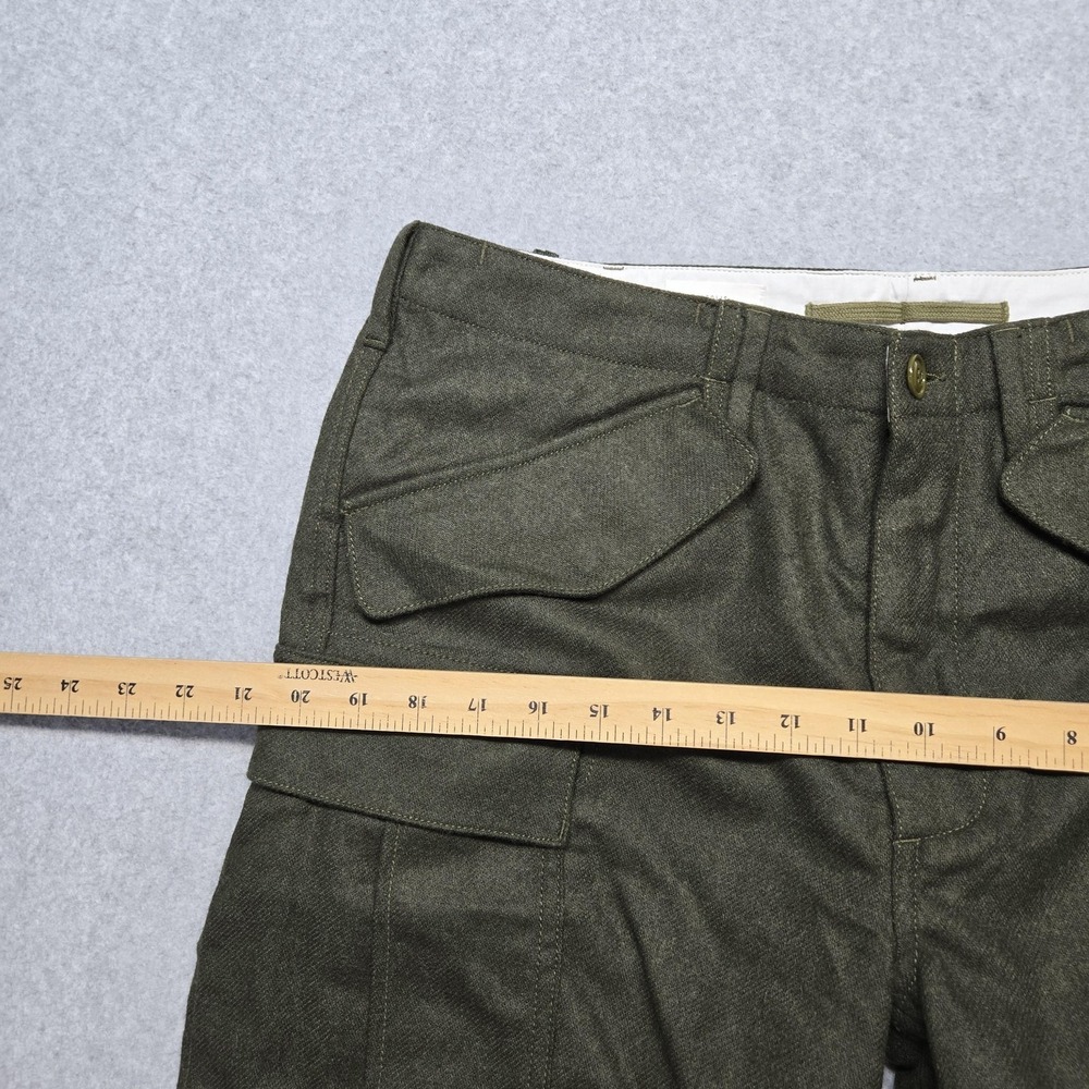 Apolis Pants Mens 34x32 Green Cargo Tweed Global Citizen Drawstring‎ Pockets - Picture 7 of 15
